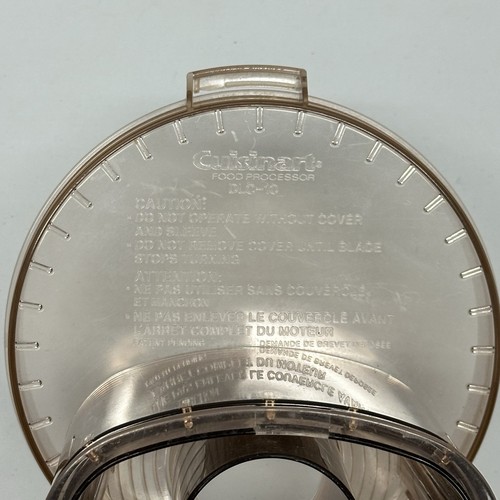 Cuisinart Modell DLC-10 Plus Küchenmaschine Teile Schüssel Drücker Aufsätze Bernstein - Bild 14 von 18