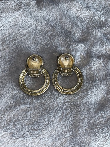 VTG Butler & Wilson Pave Leopard Pin Earrings - Picture 7 of 7