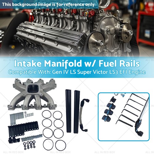 Intake Manifold w/ Fuel Rails Suitable for Gen IV LS Super Victor LS3 ...