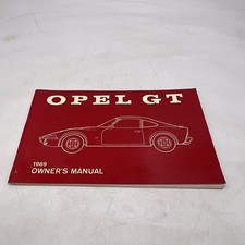 Rare 1969 Opel Gt Sports Coupe Owner Owners Manual User Guide Original Oem Rare 1969 Opel Gt Sports Coupe Owner Owners Manual User Guide Original Oem