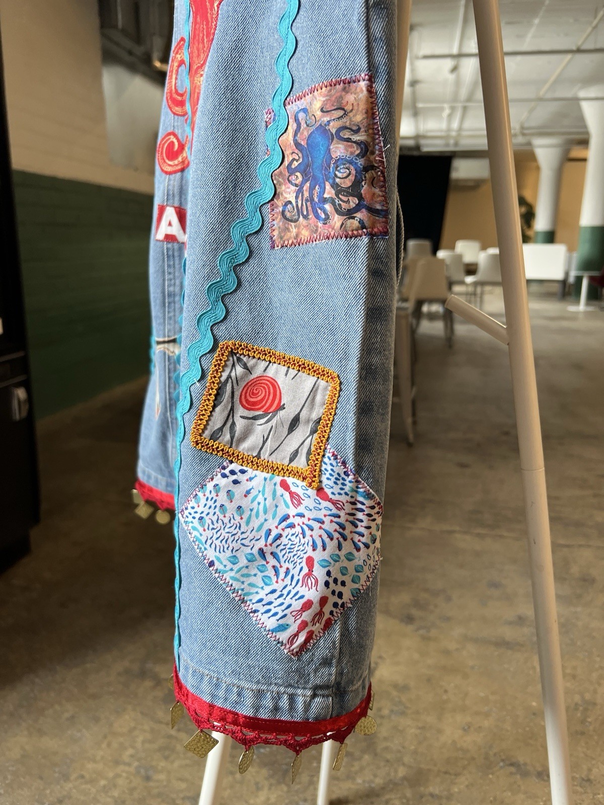 Sailors Mermen Octopus Theme Patchwork Upcycled D… - image 6