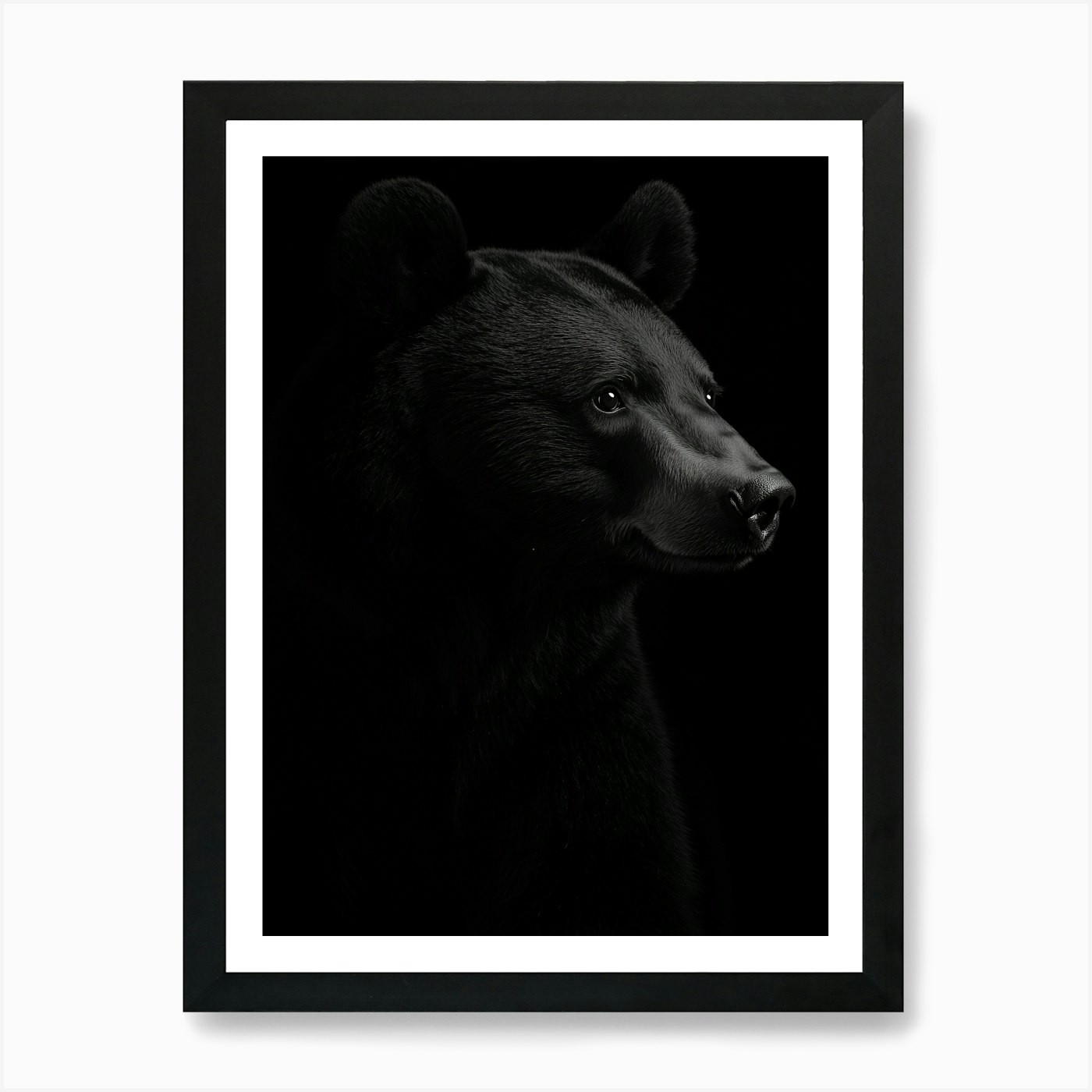 Bear Portrait Art Print Framed Wall Art Poster Canvas Print Picture