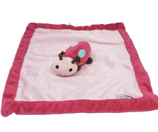 CARTER'S PINK BABY LADYBUG POLKA DOT SECURITY BLANKET STUFFED ANIMAL PLUSH LOVEY