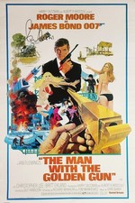Roger Moore Signed James Bond The Man With the Golden Gun Poster ACOA