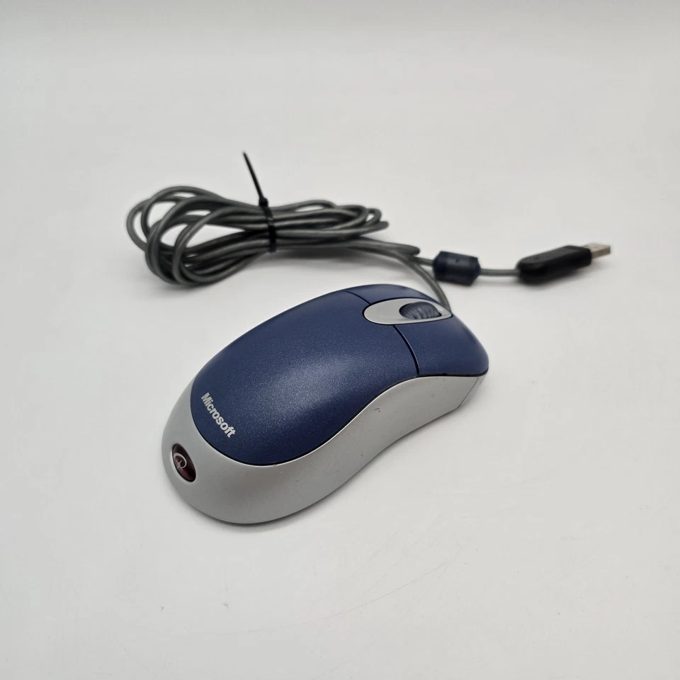 Microsoft Optical Mouse Blue USB and PS/2 Compatible Model X08-72983 Tested - Image 2 of 4
