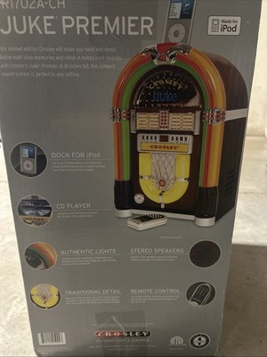 Crosley IJuke Jukebox Premier CR1702A Music iPod Cd Player | eBay