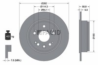 2X Pagid Bremsscheibe Voll Ø282Mm FüR Honda CR-V II Rd_ Crossroad Rt_