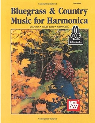 BLUEGRASS & COUNTRY MUSIC FOR HARMONICA: DIATONIC By Phil Duncan **BRAND NEW**