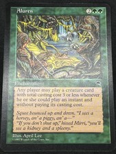 Magic the Gathering MTG Aluren Green Tempest Rare