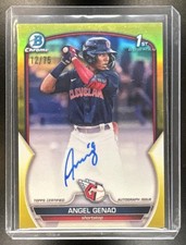 Angel Genao Bowman 2023 Yellow Refractor /75 Auto
