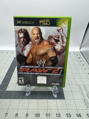 WWE Raw 2 Microsoft Xbox 2003 Wrestling Complete W/ Manual Works