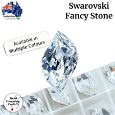 Swarovski Wave Navette Crystal Stones - 15 x 10mm - 4 pieces per pack - Vintage