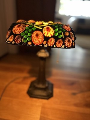VTG Richard Hoosin Natural Sea Shell Tiffany Style Table Lamp | eBay