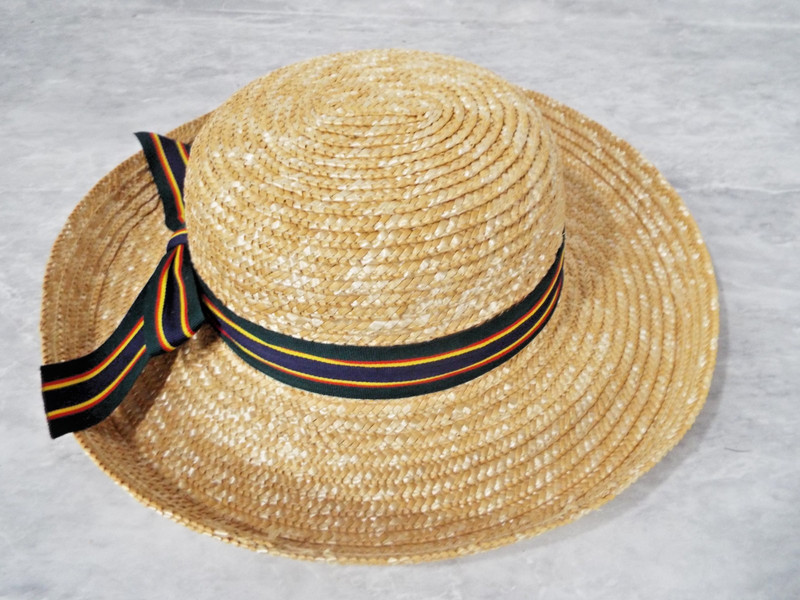 Vintage Women’s Hand Woven Beach Sun Hat Sz L by Far East Brokers