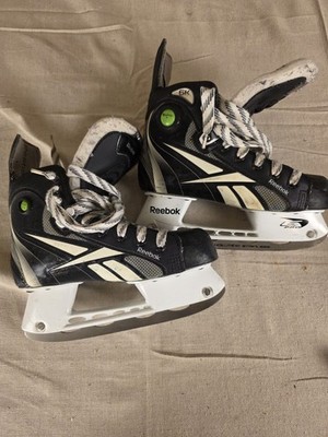Reebok 6K Pump Youth Ice Hockey Skates Size 3 US Used