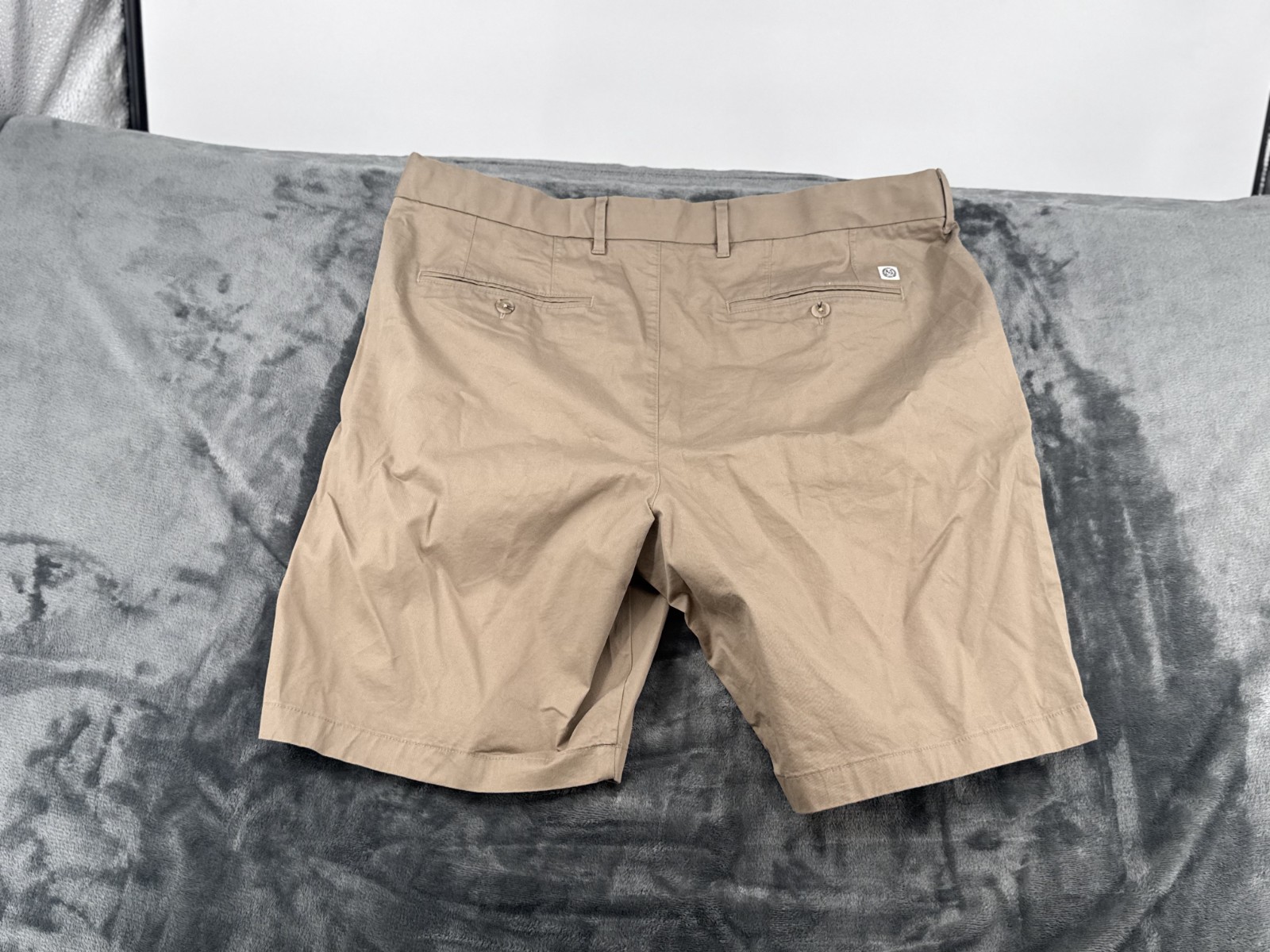 M&S Mens Stone Cotton Stretch Chino Shorts Waist 40 Regular Smart Casual BNWT image 2