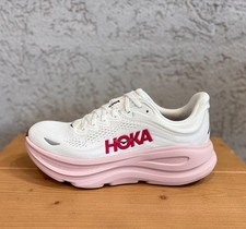 New Hoka Bondi 9 Women's Color White/Pink Opal Size 8