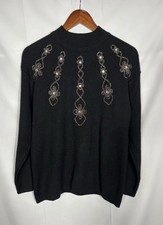 Vintage Adolfo Acrylic/Lambswool Knit Mock Ne...