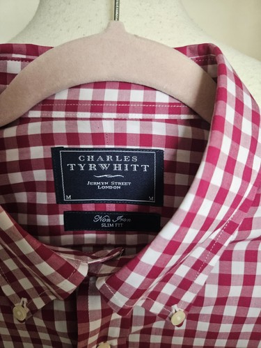 BNWT Charles Trywhitt slim fit non iron shirt medium slim - Picture 2 of 6