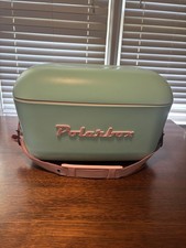 Polarbox Cooler Ice Box Retro Pink Teal, Adjustable Strap 13 Qt