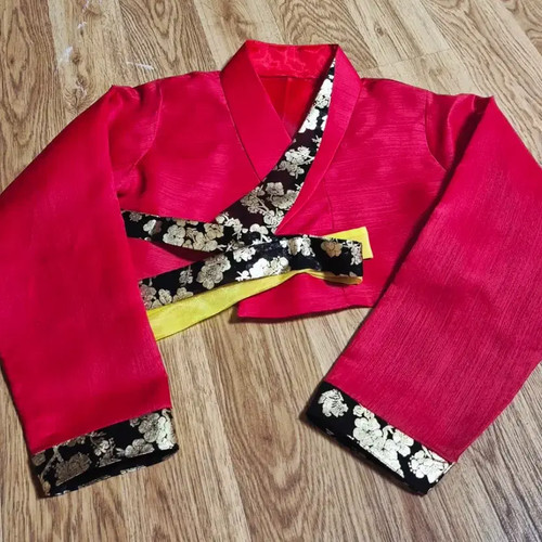 Fusion Hanbok Jacket, High-Quality Custom Made Black & Gold