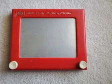 Etch A Sketch - Ohio Art - No. 505 Magic Screen - Red - Vintage - WORKS