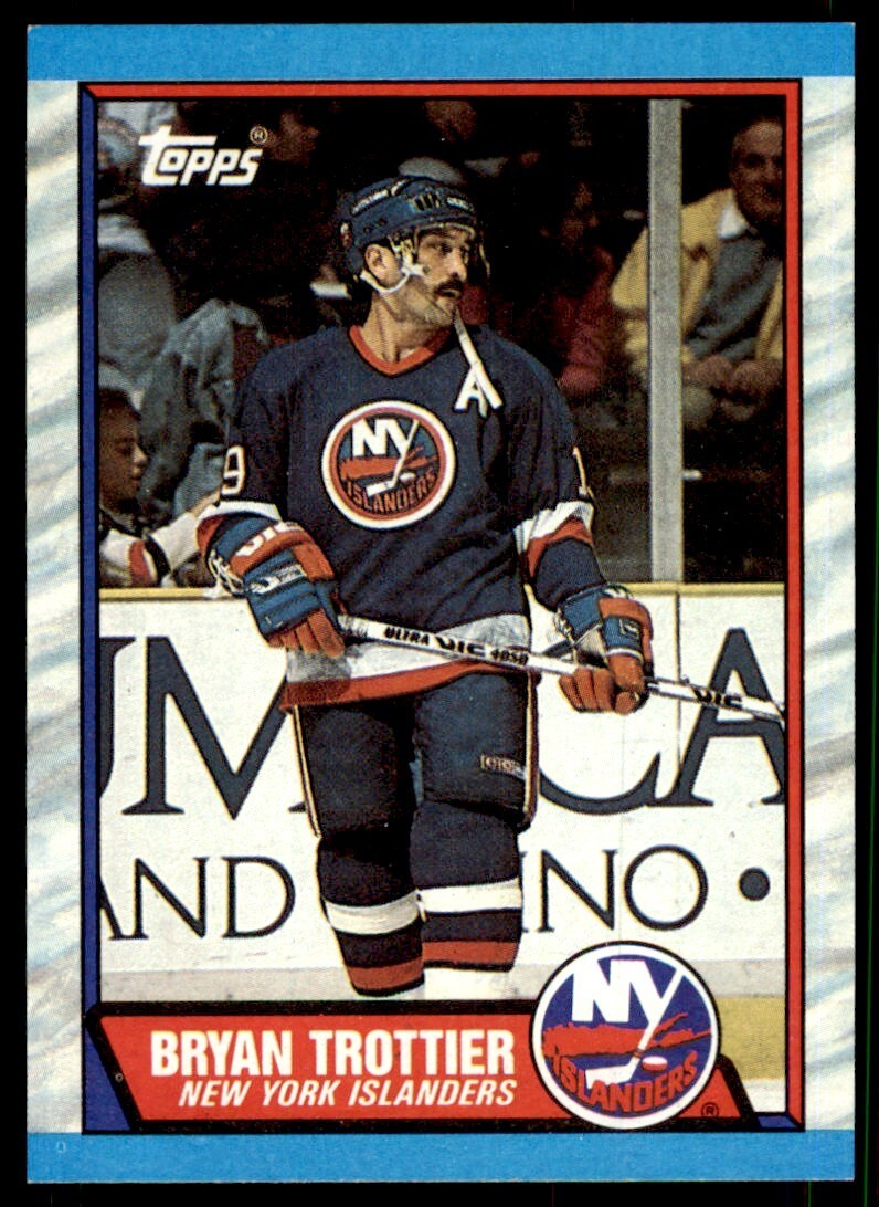 Bryan Trottier #149 Hockey Cards 1989 Topps trading card — raw and PSA graded price guide