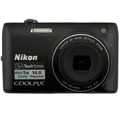 Nikon COOLPIX S4100 Digital Camera 14MP 5X Zoom W/ Battery & SD Card Good Cond