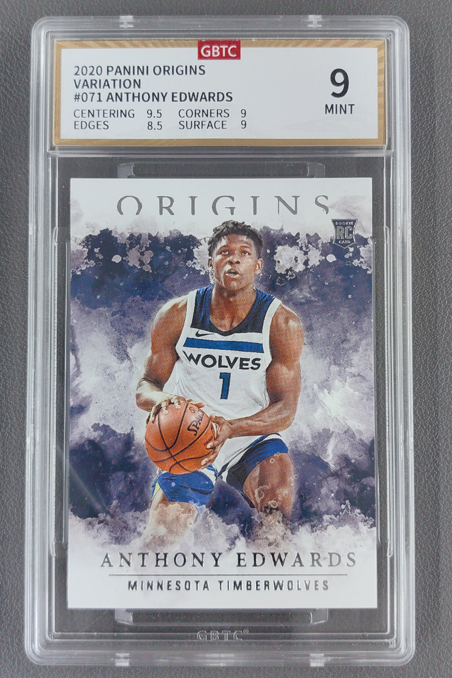 2020-21 Panini Origins Anthony Edwards Variation Timberwolves Rookie RC #71