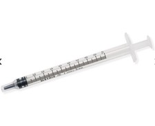  1ml Syringe - Pk of 5 - Sterile Vet Lab Art Medical Dental Leur Slip 