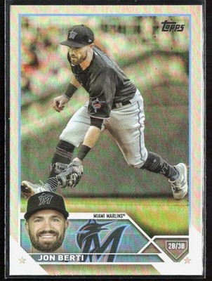 2023 Topps JON BERTI Rainbow Foil Card #72 Miami Marlins