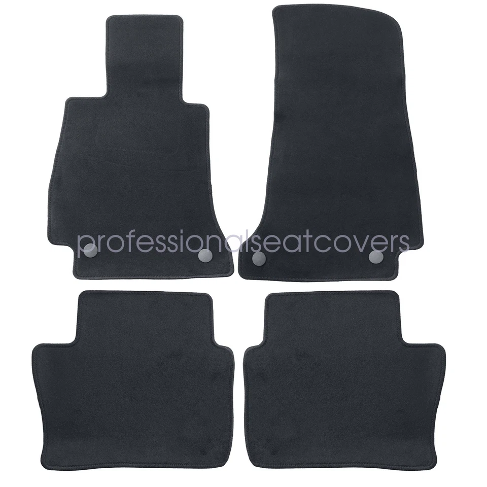 Alfombrillas de terciopelo delanteras y traseras para Mercedes-Benz CLS C218 2011-2018 negras Foto 4 de 4