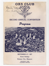 1957 - OX5 Club Second annual Convention Hote...