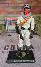 Gi Joe 2014 Ice Viper Battle Below Zero 50th 100 Comp W Stand No Card