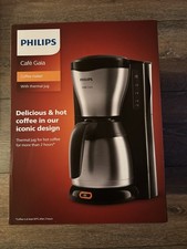 Philips HD7548/20 Café Gaia Kaffeemaschine - Schwarz und Metall