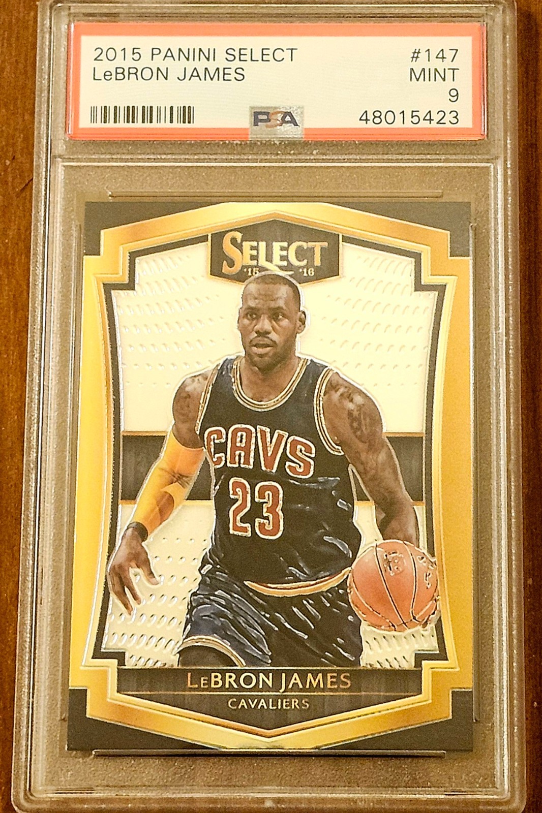 2015 Panini Select #147 LeBron James PSA 9