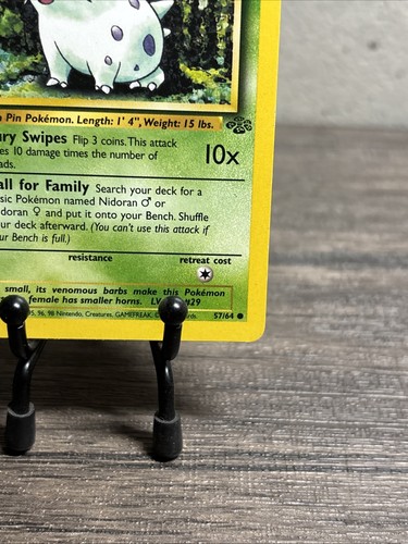 Nidoran F 57/64 Jungle Regular Common-Vintage-Pokemon TCG-Fast Shipping-LP!! - Picture 5 of 8