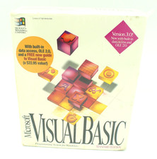 MICROSOFT VISUAL BASIC 3.0--3.5" DISKS STANDARD EDITION WINDOWS- NEW SEALED