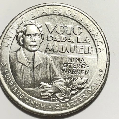 2022-D American Women Quarters Nina Otero-Warren — photo from the most recent tracked eBay sale