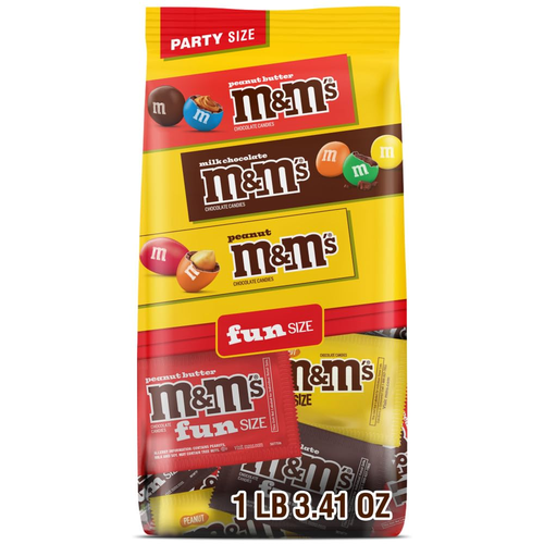 Fun Size Assorted Chocolate Candy Variety Pack, Milk Chocolate, Peanut ...