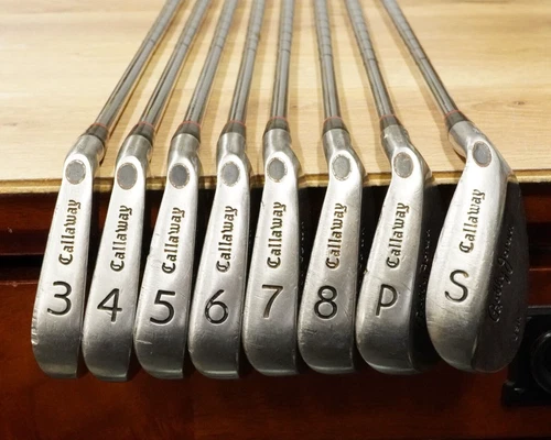 Callaway S2H2 Bobby Jones USA Iron Set 3-8 PW SW Original Shaft READ!!