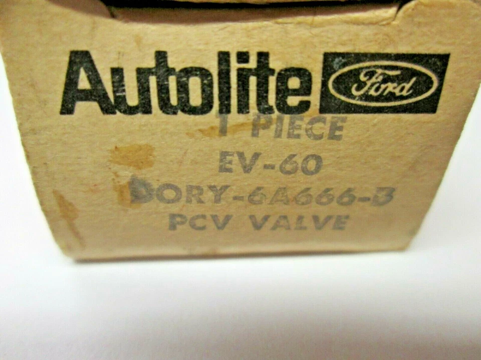 NOS 71 72 Mercury Capri 4 cylinder PCV Valve D0RY-6A666-B   Autolite EV-60 - Image 3 of 4