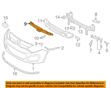 KIA OEM 12-16 Rio Front Bumper Grille Grill-Upper Reinforcement 865751W000