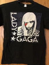 Lady Gaga.   2009 Shirt.    Black.  S