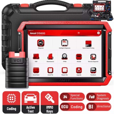 2024 ANCEL DS600 KFZ OBD2 Diagnosegerät Profi Scanner ALL SYSTEM Key Programmier