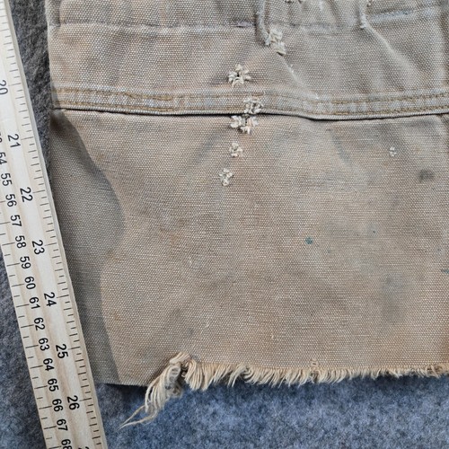 Vintage OshKosh B'Gosh Overalls Double Knee Carpenter Brown Mens Workwear 36*x26 - Picture 10 of 17