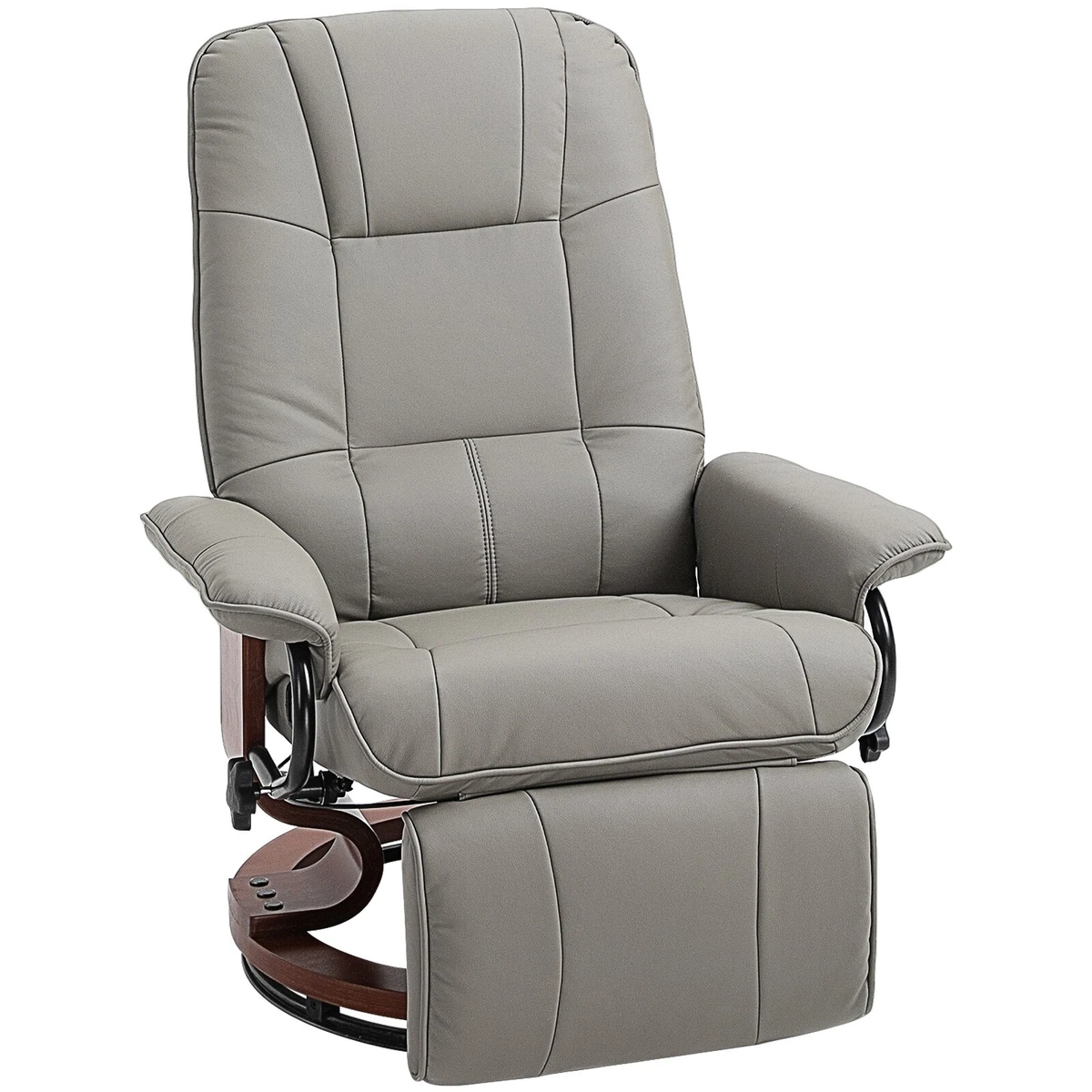 Relaxing and Comfortable Grey Adjustable Recliner Chair w