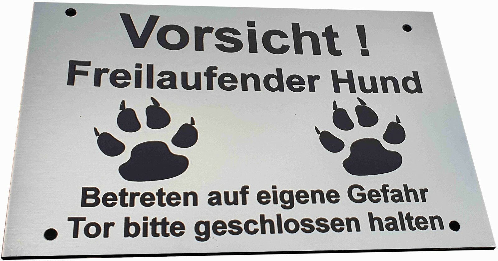 Videoüberwachung Schild ‚Vorsicht Hund‘ – Warnschild Für Haus, Garten Oder Grundstück Zur Abschreckung
