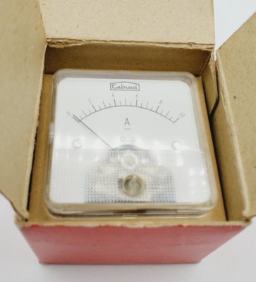 Calrad DC AMP Panel Meter CMO-38-4 , Range 0-10 A - New, Made in Japan
