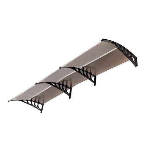 Brown 10ft Wide Eaves Canopy Awning, Rain, Snow, Sun, Shade Cover Easy Assembly - Picture 9 of 20